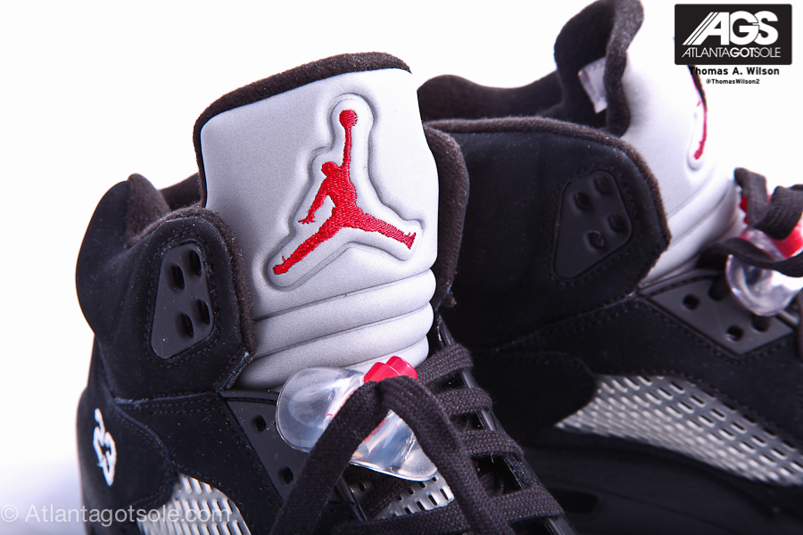 Air Jordan V Black Metallic Silver Retro 2011 5