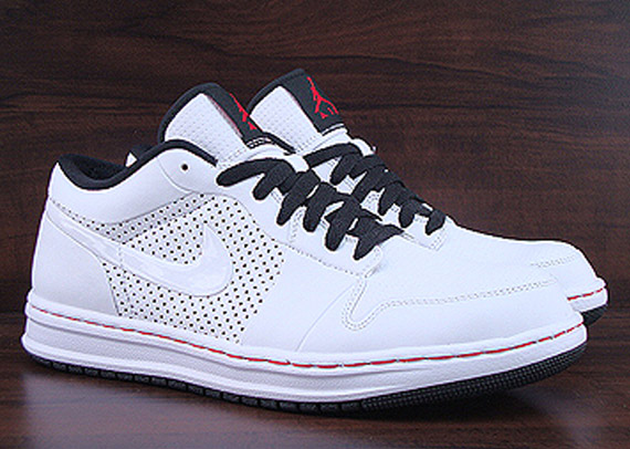 Air Jordan 1 Alpha Low White Black Red 2