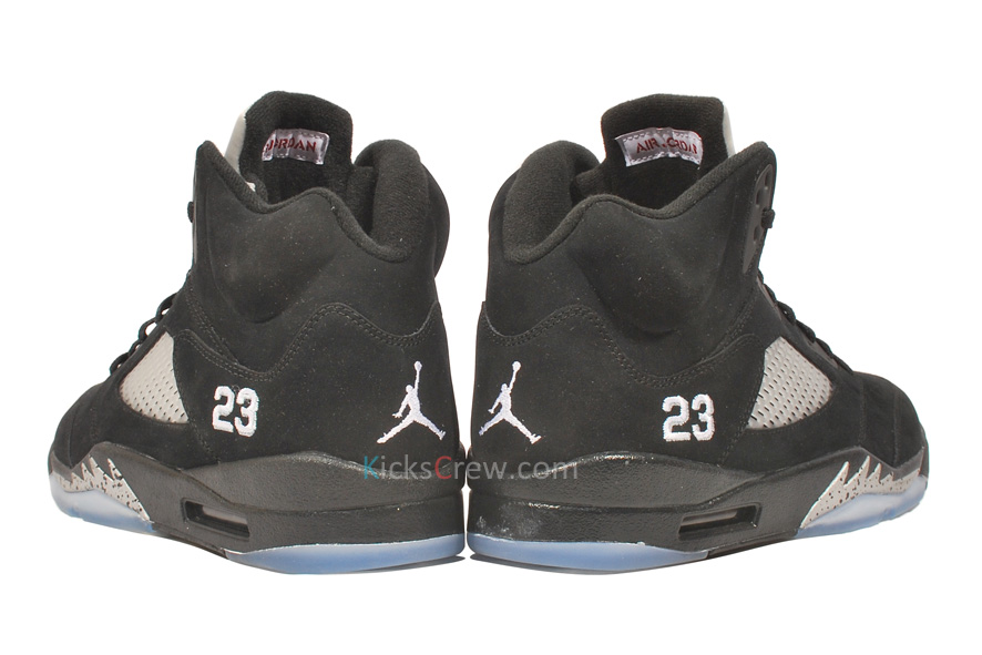 Air Jordan 5 Black Metallic Silver 41