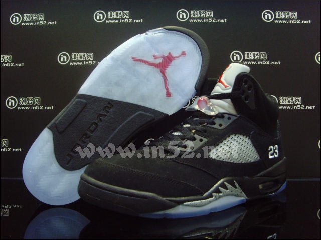 Air Jordan 5 Black Metallic Silver 6