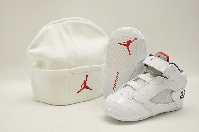 Air Jordan 5 White Midnight Navy Varsity Red 5