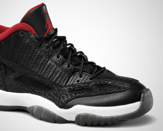 Air Jordan XI IE Low - Black - Varsity Red - White | Release Date