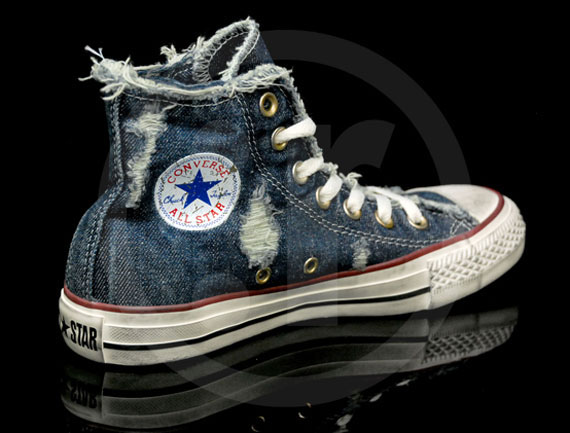 Converse Chuck Taylor Star High - Distressed Denim - SneakerNews.com