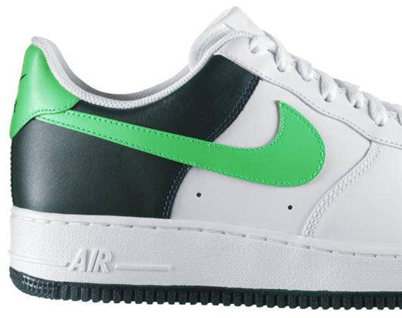 Nike Air Force 1 '07 82 Mens Size 13 White Green Black Shoes 315122-174  2011