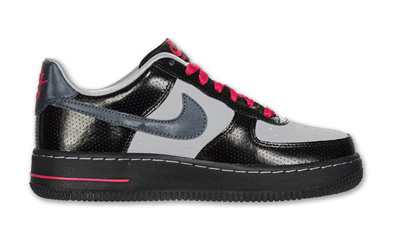 Nike Air Force 1 Low Gs Black Grey Pink 03