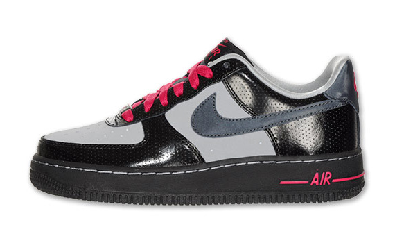 Nike Air Force 1 Low Gs Black Grey Pink 04