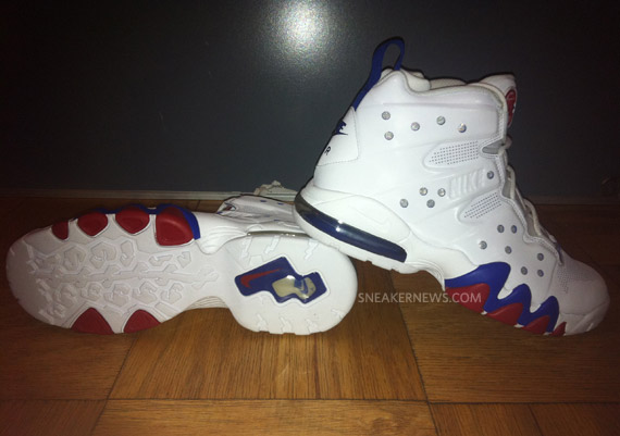 nike air max barkley white blue red 2