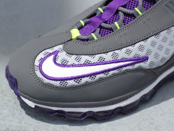 Nike Air Max JR – Dark Grey – Club Purple – Volt