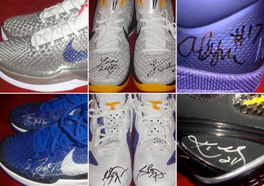 Nike Basketball Los Angeles Lakers Game-Issued Autographed PE’s