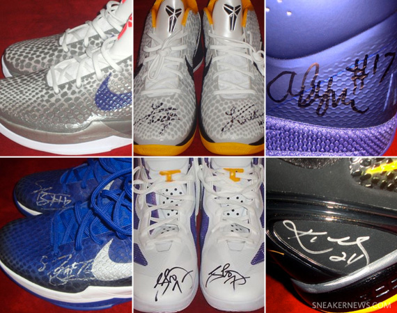 Nike Basketball Los Angeles Lakers Game-Issued Autographed PE’s