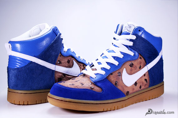 Nike Dunk High 'Cookie Monster' Customs 