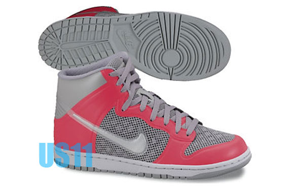 Nike Dunk High Fuse Red Grey 01