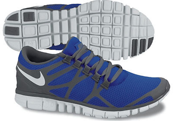 Nike Free 3.0 V3 Bright Blue Dark Grey Pure Platinum Spring 2012