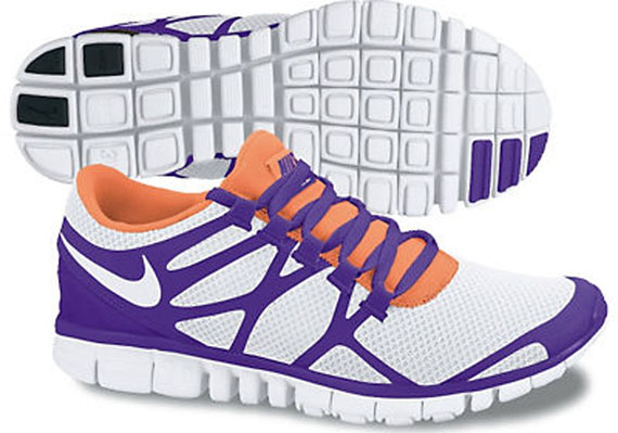 Nike Free 3.0 V3 White Varsity Purple Total Orange White Spring 2012