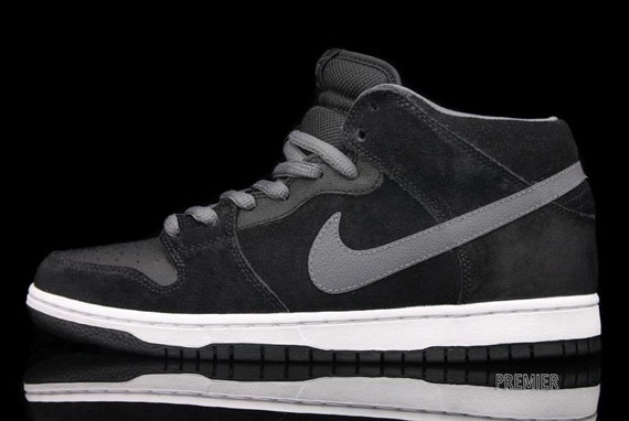 Nike SB Dunk Mid - Black - Light Graphite - Griptape - SneakerNews.com