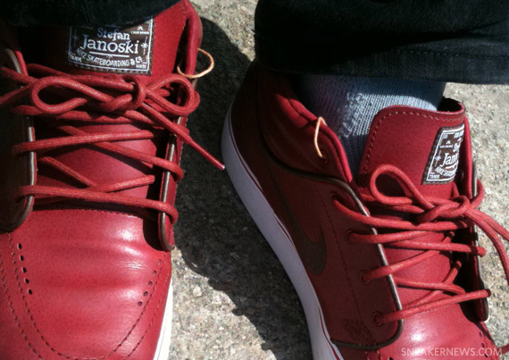 Nike SB Zoom Stefan Janoski Mid – Red Leather – New Images