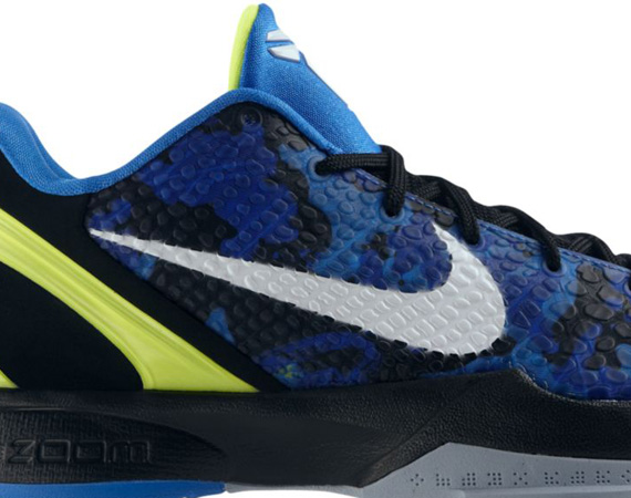 Nike Zoom Kobe VI - Camo - Photo Blue - Volt | Available