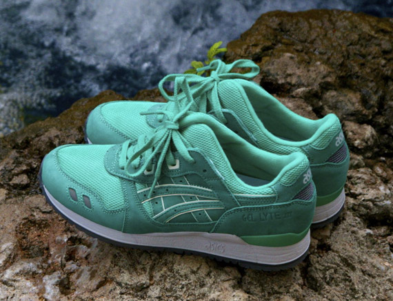 Ronnie Fieg x Asics Gel Lyte III Mint Leaf New Images SneakerNews