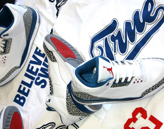 Air Jordan III ‘True Blue’ T-Shirts by The Freshnes