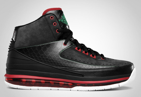 Air Jordan 2.0 Black Classic Green Varsity Red Release Date 2