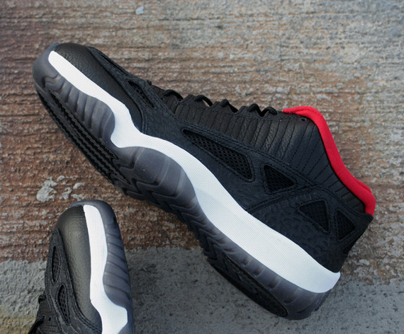 Air Jordan Xi Ie Low Black Red Release Reminder 01