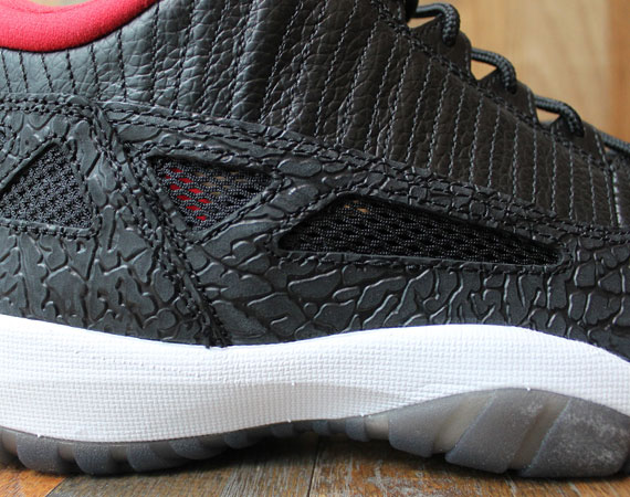 Air Jordan XI IE Low - Black - Varsity Red | Detailed Photos