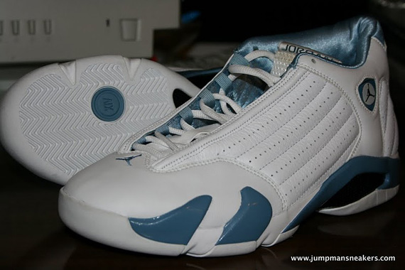 Air Jordan Xiv White University Blue Sample 02