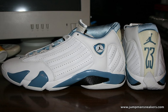 Air Jordan Xiv White University Blue Sample 09