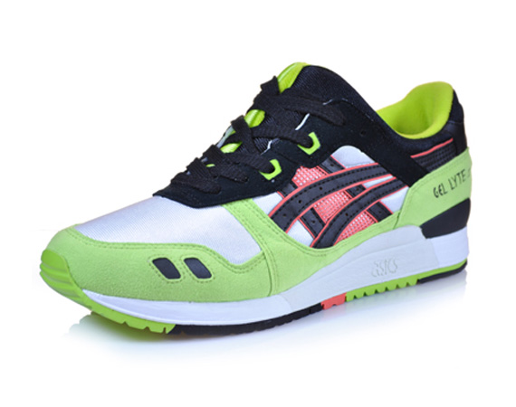 Asics Gel Lyte Iii Lime White Black Orange July 2011 Hanon 01