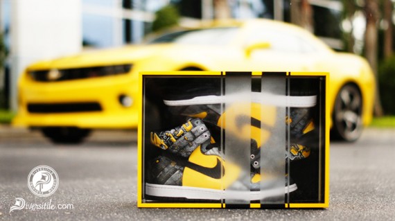 Nike Dunk High ‘Bumble Bee’ Customs by Diversitile
