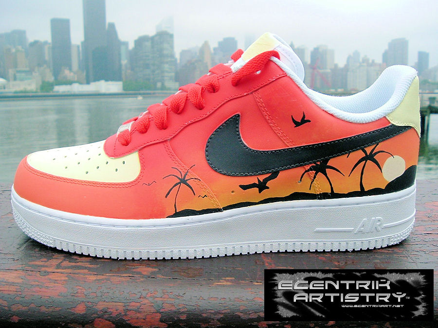 Nike Air Force 1 Low Tropical Sunset Custom By Ecentrik Artistry 2