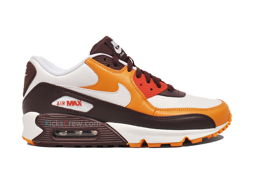 Nike Air Max 90 Deep Burgundy White Orange Peel Dark Copper 2