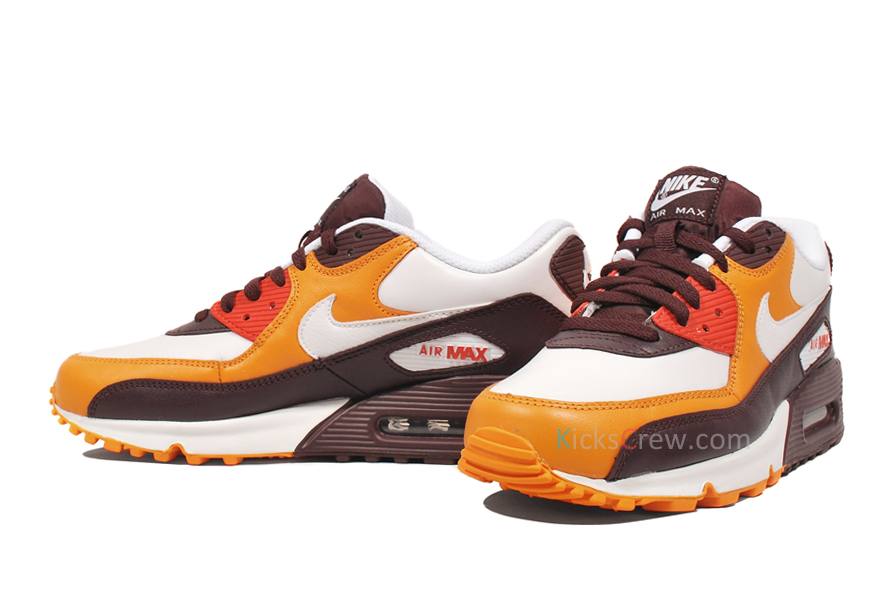 Nike Air Max 90 Deep Burgundy White Orange Peel Dark Copper 3