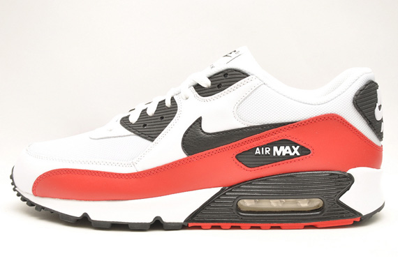 Nike Air Max 90 - White - Black - Sport Red - SneakerNews.com