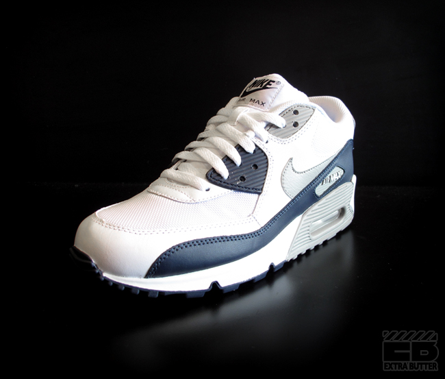 Nike Air Max 90 White Medium Grey Obsidian