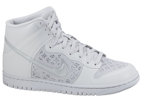 Nike Dunk High Silver Glitter Swoosh (Women's)