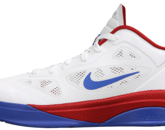 Nike Zoom Hyperfuse 2011 Low - White - Varsity Royal - Sport Red