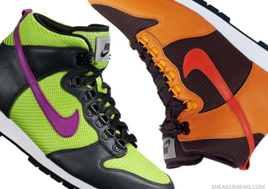 Nike ACG Lava Dunk High – Black – Orange + Black – Green