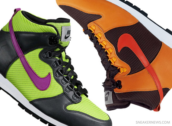 Nike ACG Lava Dunk High – Black – Orange + Black – Green