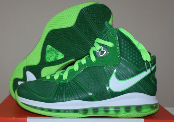 Nike Lebron 8 V2 Victory Green White Electric Green 10