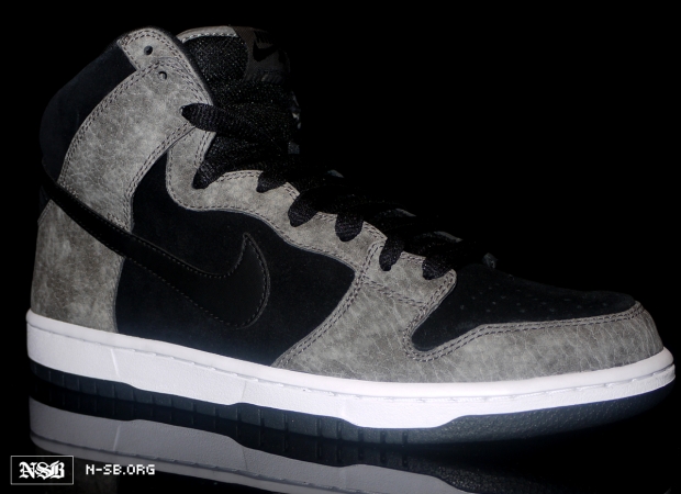 Nike Sb Dunk High Bone Grey Black Spring 2012 2