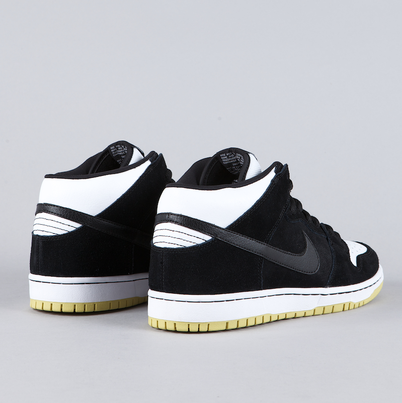 Nike Sb Dunk Mid Black White Gum 3