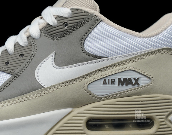 Nike Wmns Air Max 90 Flat Pewter Birch White 04