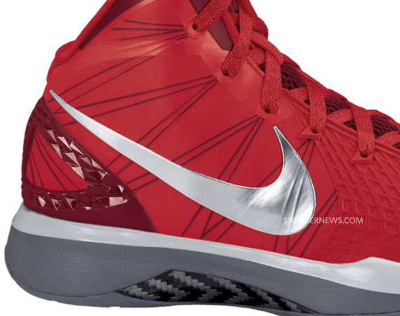 Nike Zoom Hyperdunk 2011 Supreme Red Grey 04