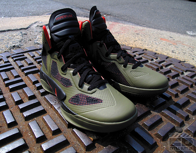 Nike Zoom Hyperfuse 2011 Iguana Black Max Orange 2