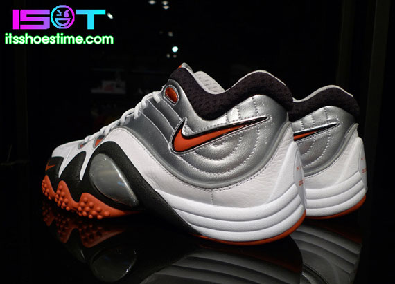 Nike Zoom Uptempo V Premium White Black Orange Silver 03