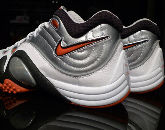 Nike Zoom Uptempo V Premium – White – Black – Orange – Silver