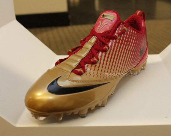 nike zoom vapor cleat jerry rice 49ers pe 07