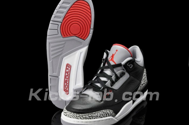 Air Jordan 3 Black Cement 5