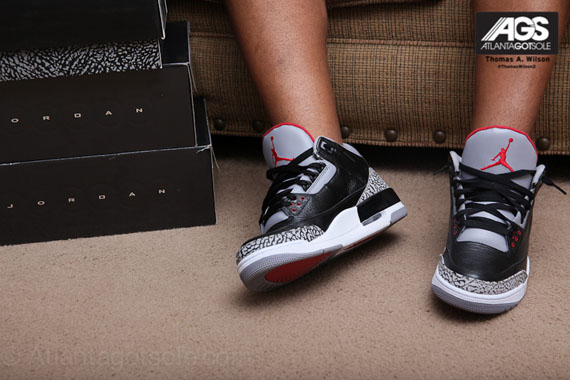 Air Jordan Iii Black Cmt Ags 10